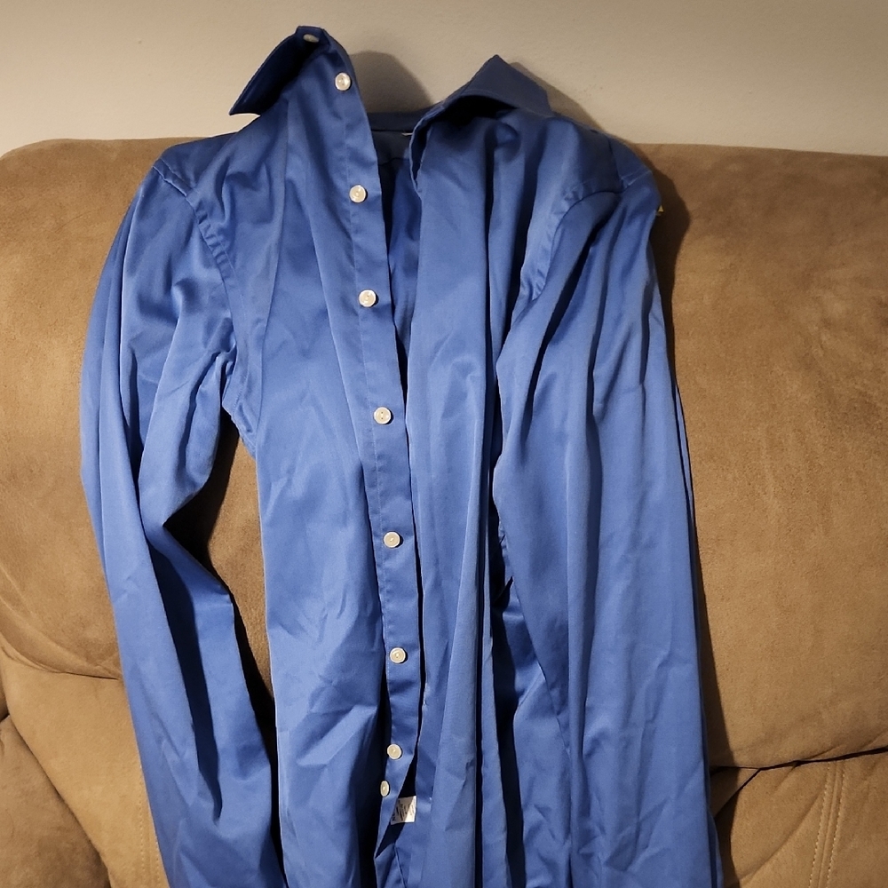 Blue Button-Up Shirt